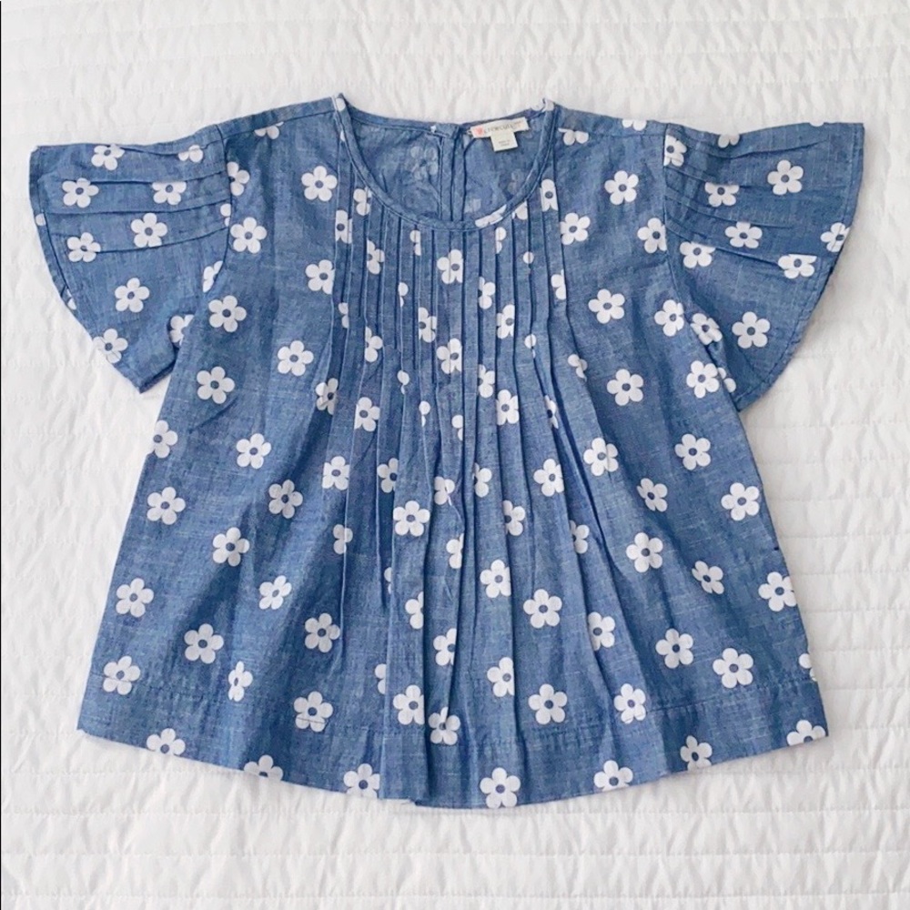 Crewcuts Printed Chambray Top